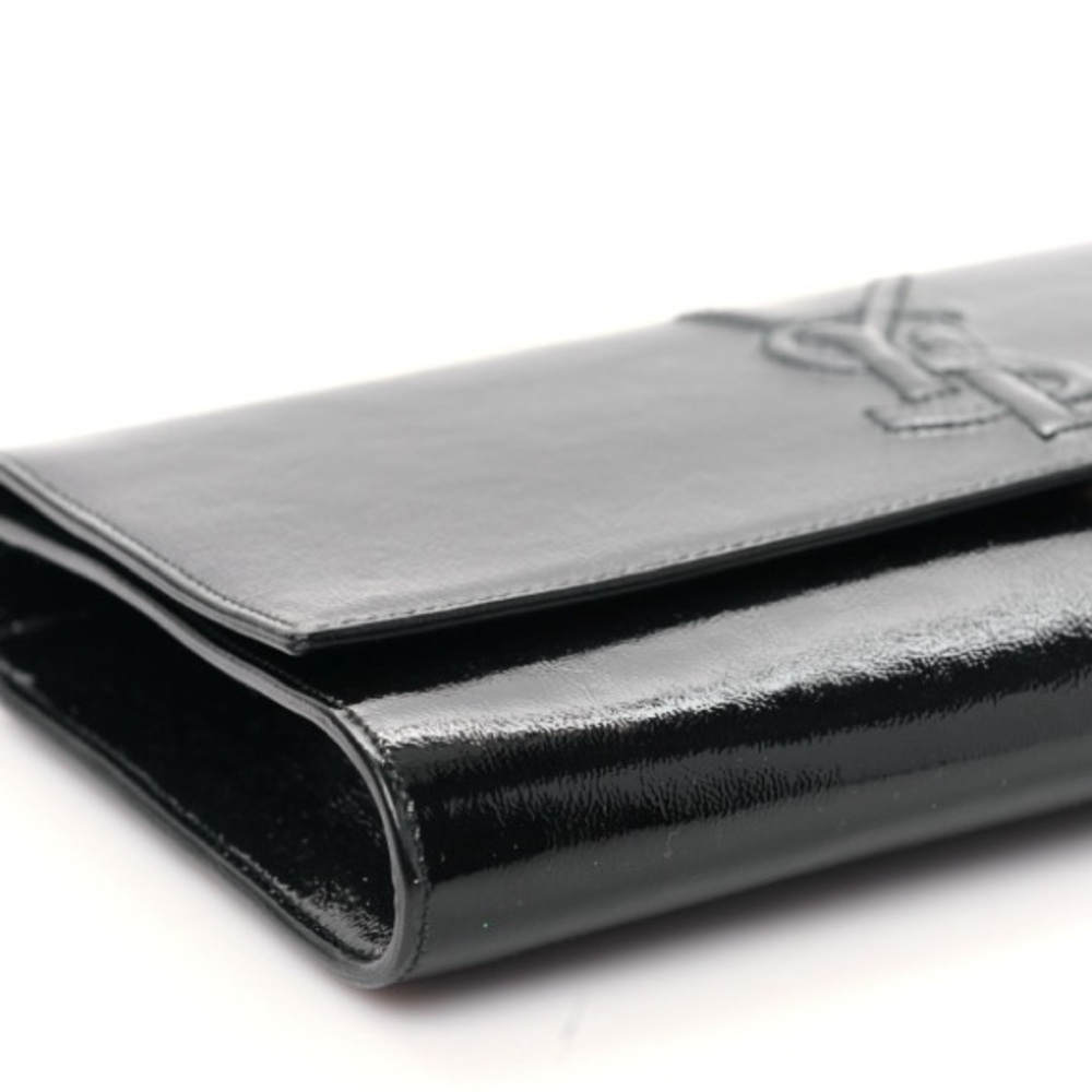 🎉🎉HP🎉🎉Yves Saint Laurent YSL Black Patent Belle De Jour Clutch🎉🎉 - Picture 4 of 12